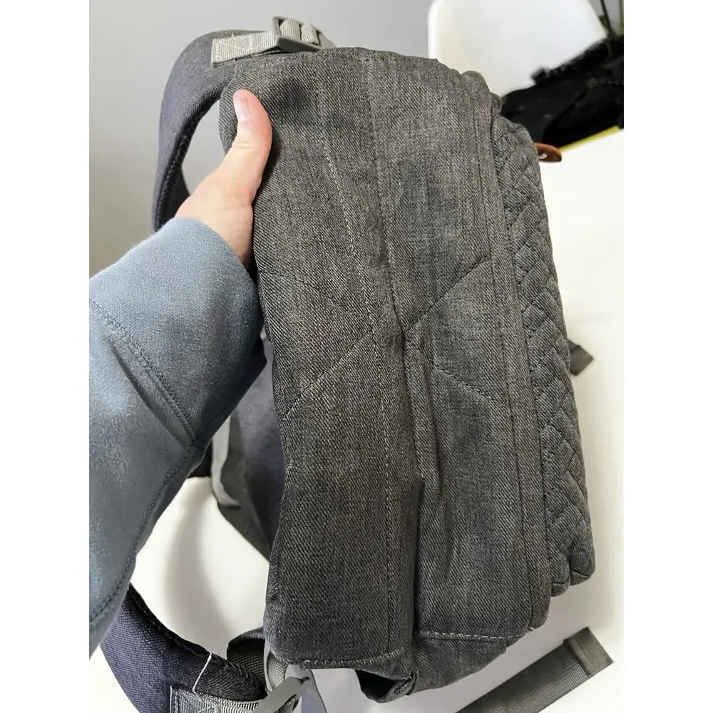 BabbleRoo Diaper Bag Backpack - Dark Gray Waterproof Travel Baby